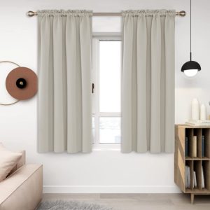 Light Beige Thermal Insulated Blackout Curtains