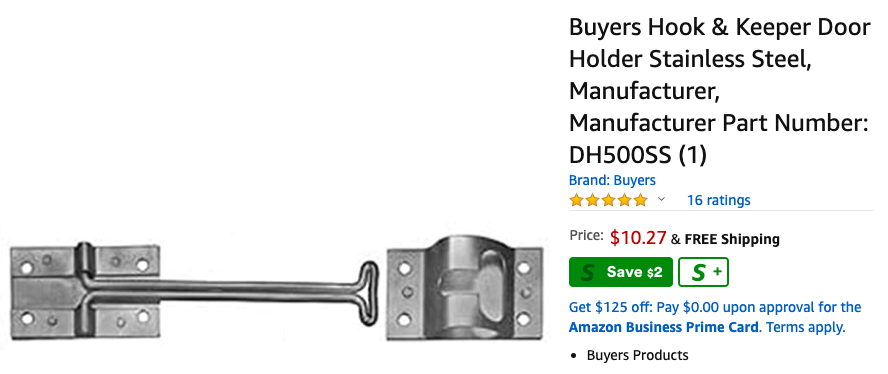 Stainless Steel Door Holdback