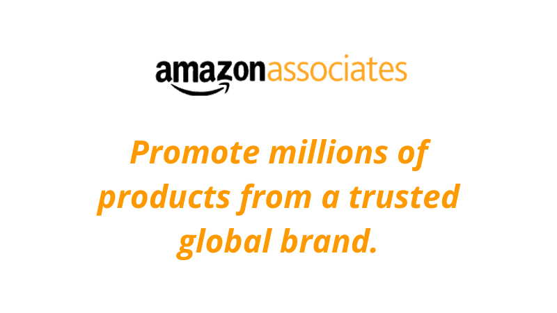 Amazon Associates logo, one of the 7 affiliate marketing networks to join and promote products globally.